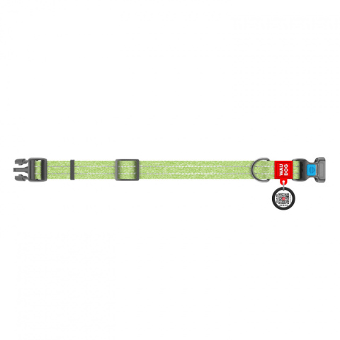 WauDog Re-cotton Obroża dla psa 2cm/24-40cm S Limonka WauDog Re-cotton Obroża dla psa 2cm/24-40cm S Limonka