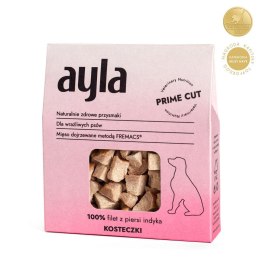 AYLA Prime Cut filet z piersi indyka - kosteczki - liofilizowane przysmaki dla psa 45g