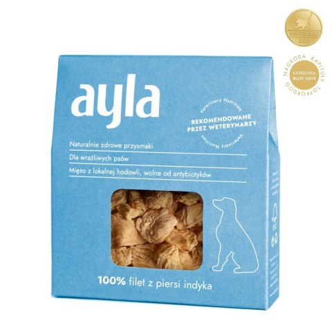 AYLA filet z piersi indyka - liofilizowane przysmaki dla psa 28g AYLA filet z piersi indyka - liofilizowane przysmaki dla psa 28g