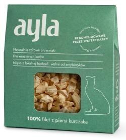 AYLA filet z piersi kurczaka - liofilizowane przysmaki dla kota 28g AYLA filet z piersi kurczaka - liofilizowane przysmaki dla kota 28g