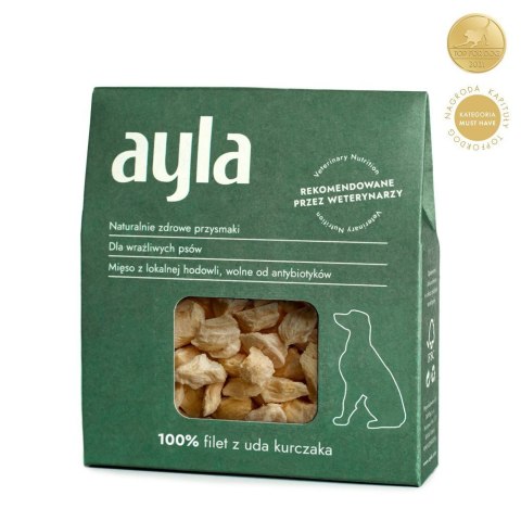 AYLA filet z uda kurczaka - liofilizowane przysmaki dla psa 28g AYLA filet z uda kurczaka - liofilizowane przysmaki dla psa 28g