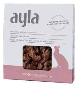 AYLA wątróbki kurze - liofilizowane przysmaki dla kota 28g AYLA wątróbki kurze - liofilizowane przysmaki dla kota 28g