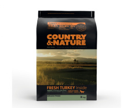 COUNTRY & NATURE Adult Small Indyk z Warzywami 3 kg