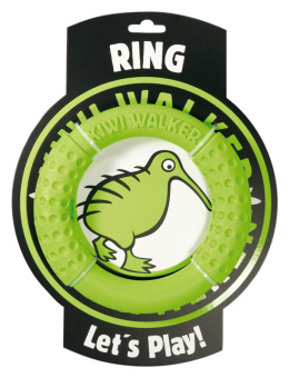 KIWI WALKER Maxi Ring Zielony 17,5 cm - zabawka dla psa