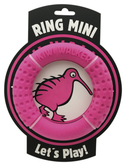 KIWI WALKER Mini Ring Różowy 13 cm - zabawka dla psa