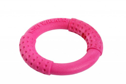 KIWI WALKER Mini Ring Różowy 13 cm - zabawka dla psa