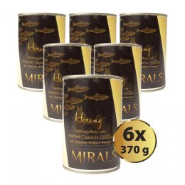 MIRALS Hering - Filety śledziowe z koprem włoskim i cykorią w sosie ananasowo-kokosowym 6 x 370g