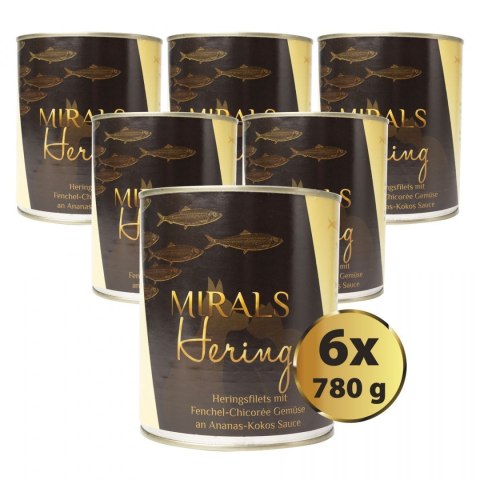 MIRALS Hering - Filety śledziowe z koprem włoskim 6 x 780g