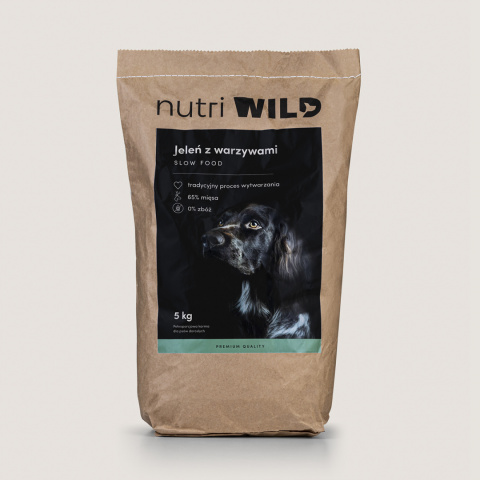 Nutri WILD Karma SLOW FOOD Jeleń z warzywami 5 kg Nutri WILD Karma SLOW FOOD Jeleń z warzywami 5 kg