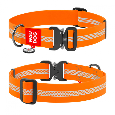 WAUDOG Waterproof Obroża odblaskowa 43-70/4 cm XXL WAUDOG Waterproof Obroża odblaskowa 43-70/4 cm XXL