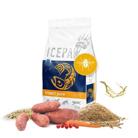 ICEPAW Insect Pure karma z owadów dla dorosłych psów 2 kg ICEPAW Insect Pure karma z owadów dla dorosłych psów 2 kg