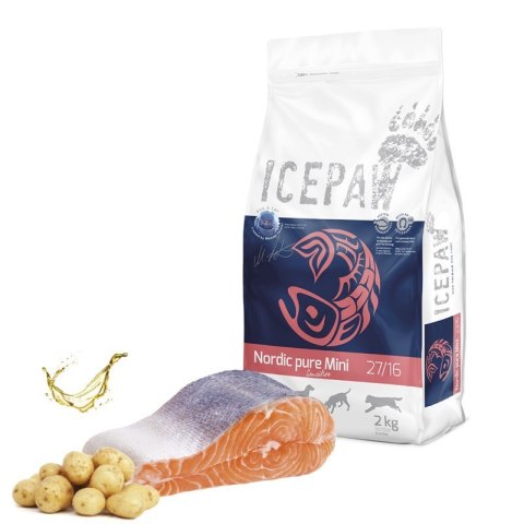 ICEPAW Nordic Pure Mini Sensitive łosoś dla psów małych ras 2 kg