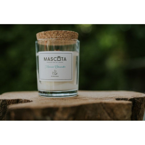 MASCOTA Mexican Coriander świeca sojowa neutralizująca zapach zwierząt MASCOTA Mexican Coriander świeca sojowa neutralizująca zapach zwierząt