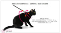 Zee Cat Szelki i smycz dla kota MAHLEB - komplet