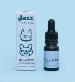 JAZZ FOR PETS 3% OLEJEK Z CBD o smaku łososia 10ml