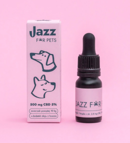 JAZZ FOR PETS 5% OLEJEK Z CBD o smaku łososia 10ml