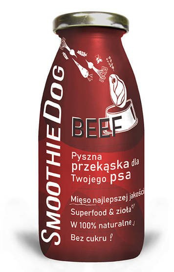 SmoothieDog WOŁOWINA 250 ml płynna przekąska dla psa SmoothieDog WOŁOWINA 250 ml płynna przekąska dla psa