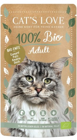 CAT'S LOVE Bio Duck - ekologiczna kaczka w naturalnej galaretce 100g