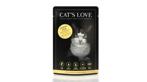 CAT'S LOVE Huhn Pur - kurczak w naturalnej galaretce 85g x 12 szt.