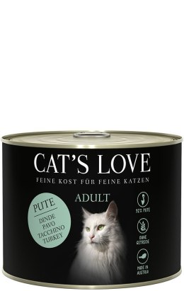 CAT'S LOVE Pute - indyk z olejem z łososia i kocim tymiankiem 6 szt. x 200g