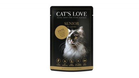 CAT'S LOVE Senior Duck - kaczka i indyk w naturalnej galaretce 85g CAT'S LOVE Senior Duck - kaczka i indyk w naturalnej galaretce 85g