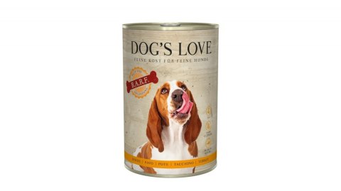 DOG'S LOVE BARF Pure Pute - indyk czysty 400g DOG'S LOVE BARF Pure Pute - indyk czysty 400g
