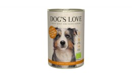 DOG'S LOVE BIO PUTE - ekologiczny indyk z amarantusem, dynią i pietruszką 400g