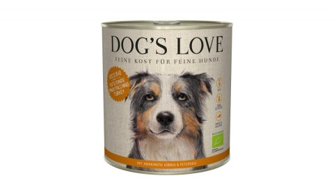 DOG'S LOVE BIO PUTE - ekologiczny indyk z amarantusem, dynią i pietruszką 800g DOG'S LOVE BIO PUTE - ekologiczny indyk z amarantusem, dynią i pietruszką 800g