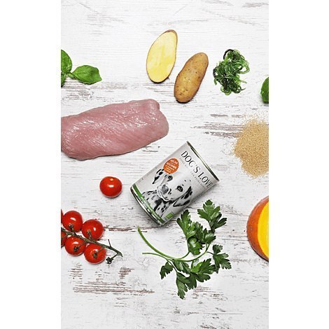 DOG'S LOVE BIO PUTE - ekologiczny indyk z amarantusem, dynią i pietruszką 800g DOG'S LOVE BIO PUTE - ekologiczny indyk z amarantusem, dynią i pietruszką 800g
