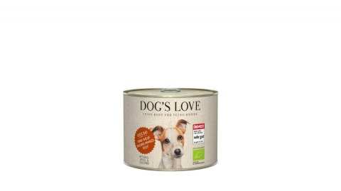 DOG'S LOVE BIO RIND - ekologiczna wołowina z ryżem, cukinią i jabłkiem 200g DOG'S LOVE BIO RIND - ekologiczna wołowina z ryżem, cukinią i jabłkiem 200g