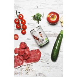 DOG'S LOVE BIO RIND - ekologiczna wołowina z ryżem, cukinią i jabłkiem 200g