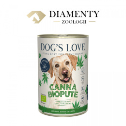 DOG'S LOVE Canna Canis Bio Pute- ekologiczny indyk z konopiami, dynią 400g