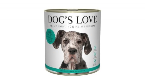 DOG'S LOVE Ente - kaczka z topinamburem i marchewką 800g DOG'S LOVE Ente - kaczka z topinamburem i marchewką 800g