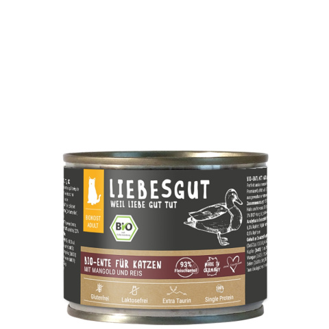 LIEBESGUT BIO ENTE - kaczka z botwinką dla kota 200g LIEBESGUT BIO ENTE - kaczka z botwinką dla kota 200g