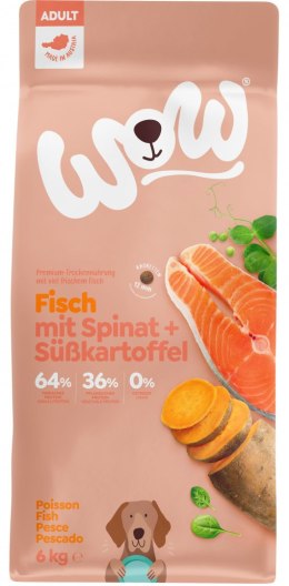WOW Fisch ryba ze szpinakiem i batatami 6 kg