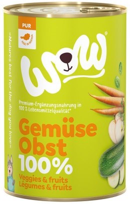 WOW Gemüse Obst - warzywa i owoce karma warzywna dla psa 400g