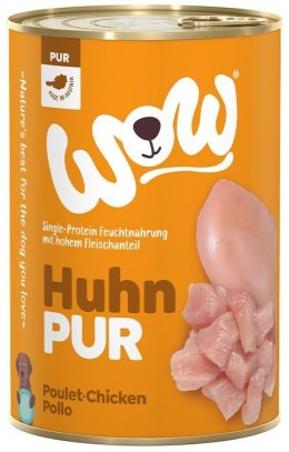 WOW Huhn Pur - czysty kurczak karma monobiałkowa dla psa 400g