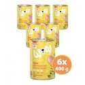 WOW Junior Huhn - kurczak z marchewką i pokrzywą dla szczeniąt 6 szt.x 400g