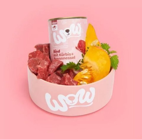 WOW Junior Rind - wołowina z dynią i pokrzywą dla szczeniąt 6 x 800g WOW Junior Rind - wołowina z dynią i pokrzywą dla szczeniąt 6 x 800g