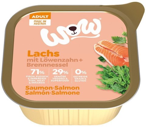 WOW Lachs - łosoś z mniszkiem lekarskim i pokrzywą 150g