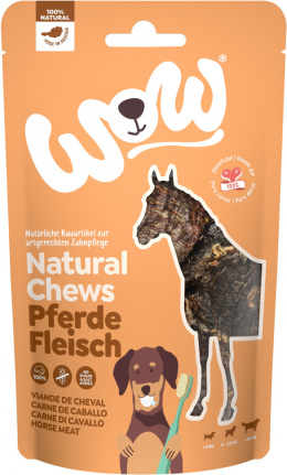 WOW Natural Chews Pferdefleisch suszone mięso koniny 250g