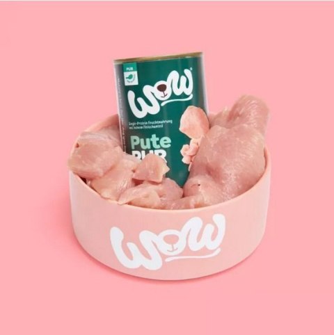 WOW Pute Pur - czysty indyk karma monobiałkowa dla psa 6 x 400g WOW Pute Pur - czysty indyk karma monobiałkowa dla psa 6 x 400g