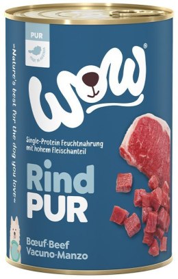 WOW Rind Pur - czysta wołowina karma monobiałkowa dla psa 400g
