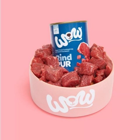 WOW Rind Pur - czysta wołowina karma monobiałkowa dla psa 6 x 400g WOW Rind Pur - czysta wołowina karma monobiałkowa dla psa 6 x 400g