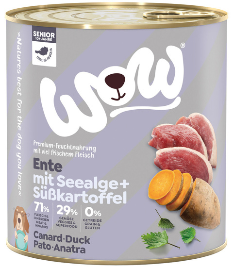 WOW Senior Ente – kaczka z algami i batatami 800g