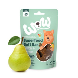 WOW Superfood Soft Bar Pute mięso indyka z gruszką miękkie przysmaki dla psa 150g