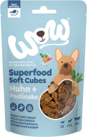 WOW Superfood Soft Cubes Huhn kurczak z pasternakiem miękkie przysmaki dla psa 150g