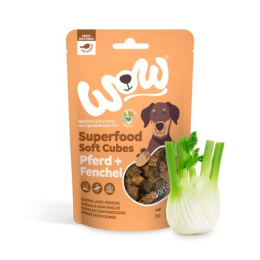 WOW Superfood Soft Cubes Pferd konina z koprem włoskim miękkie przysmaki dla psa 150g