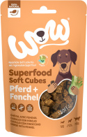 WOW Superfood Soft Cubes Pferd konina z koprem włoskim miękkie przysmaki dla psa 150g