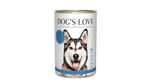 DOG'S LOVE Fisch - ryby z amarantusem, marchewką i mniszkiem lekarskim 400g DOG'S LOVE Fisch - ryby z amarantusem, marchewką i mniszkiem lekarskim 400g